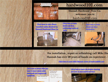 Tablet Screenshot of hardwood101.com